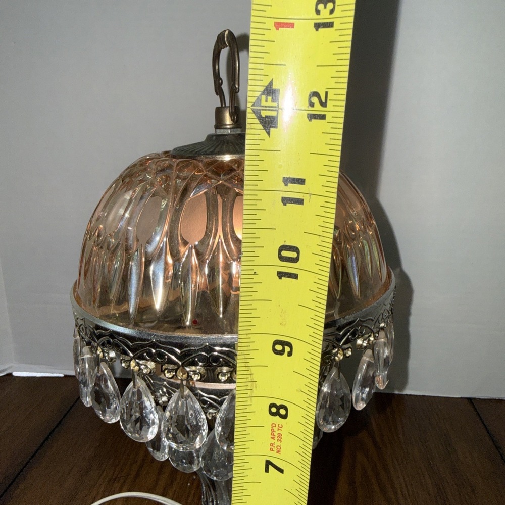 Vig Michelotti Pink Boudoir Parlor Princess Lamp Made Holland Hollywood Regency - Picture 9 of 10